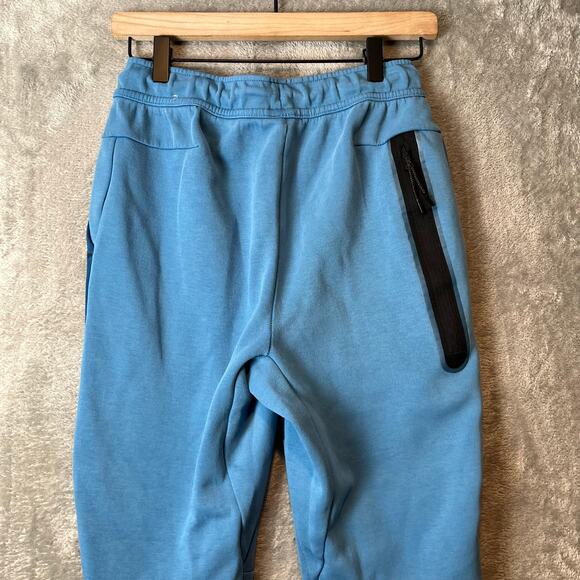Nike Tech Fleece Jogger Sweatpants Mens Sz XS Blue Athletic Athleisure Comfort - Picture 6 of 9
